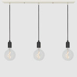 Linear Three Light Pendant + Designer 125mm Clear