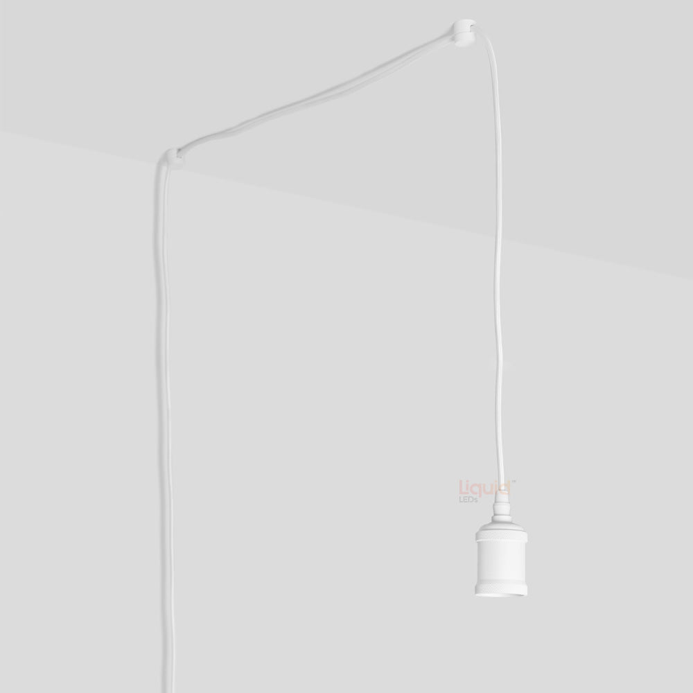 White Plug-In Pendant