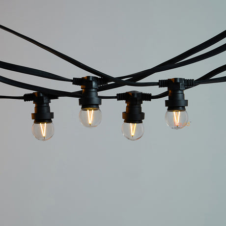 10M Festoon String Lights at 50 cm intervals with 20 Bulbs