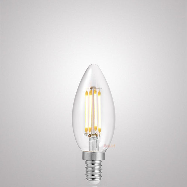 4W Candle Dimmable LED Bulb (E12) Clear in Natural White