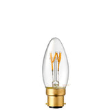 3W Candle Dimmable Tre Loop LED Bulb in Extra Warm White