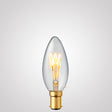 3W Candle Dimmable Tre Loop LED Bulb (B15) in Extra Warm White_lit LiquidLEDs