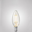 4W Candle Dimmable LED Bulb Clear in Warm White