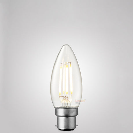 4W Candle LED Bulb Clear in Warm White