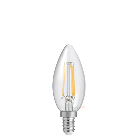 4W Candle Dimmable LED Bulb (E12) Clear
