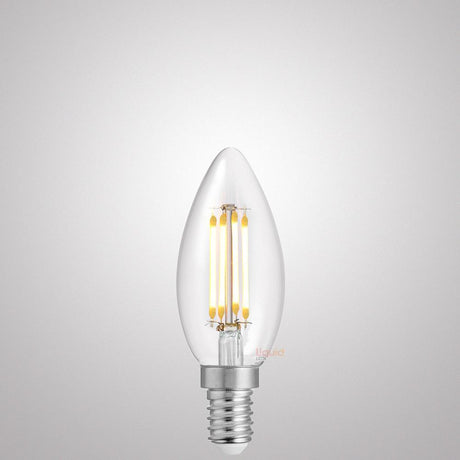 6W Candle LED Bulb E14 Clear in Natural White