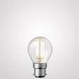 4W Fancy Round LED Bulb B22 Clear in Natural White
