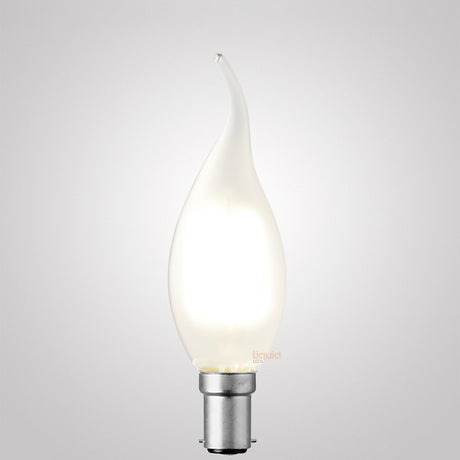 4W Flame Tip Candle LED Bulb B15 Frost in Natural White