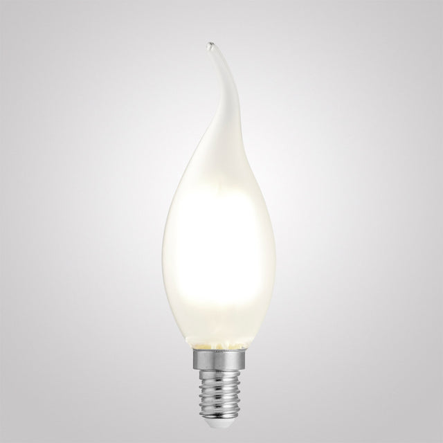 4W Flame Tip Candle LED Bulb E14 Frost in Natural White