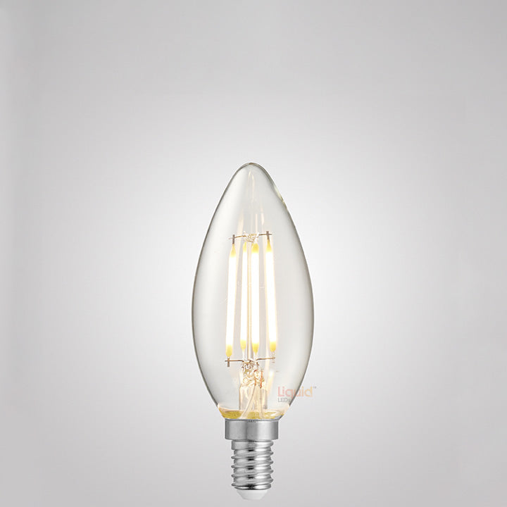 4W Candle Dimmable LED Clear in Warm White
