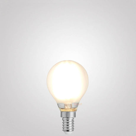 6W Fancy Round LED Bulb E14 Frost in Warm White