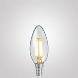 4W 12 Volt DC Candle Dimmable LED Bulb (E14) Clear in Warm White
