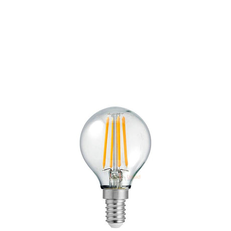 4W 12 Volt Fancy Round Dimmable LED Light Bulb (E14) in Warm White