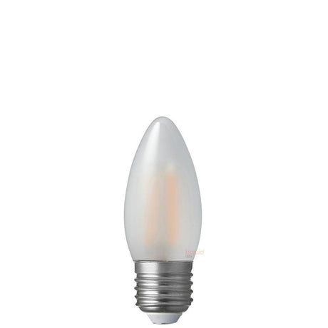 2W Candle LED Bulb E27 Frosted in Warm White