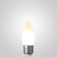 6W Candle LED Bulb E27 Frost in Warm White