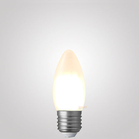 6W Candle LED Bulb E27 Frost in Warm White