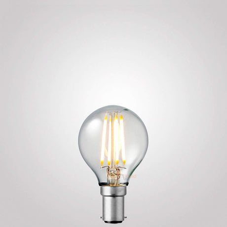 4W Fancy Round LED Bulb B15 Clear in Warm White
