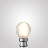 4W Fancy Round LED Bulb B22 Frost in Warm White