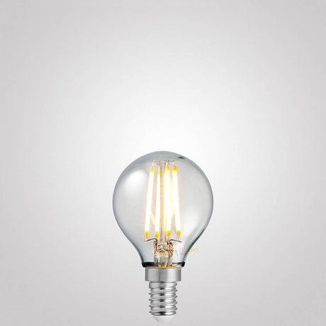 6W Fancy Round LED Bulb E14 Clear in Warm White