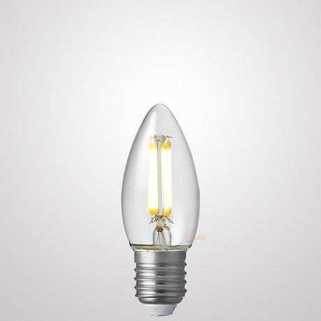 4W Candle LED Bulb E27 Clear in Natural White - LiquidLEDs™ - Candle Bulbs