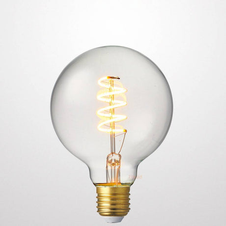 4W G95 Spiral LED Globe E27 in Extra Warm - LiquidLEDs™ - Globe Bulbs