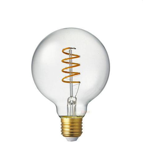 4W G95 Spiral LED Globe E27 in Extra Warm - LiquidLEDs™ - Globe Bulbs