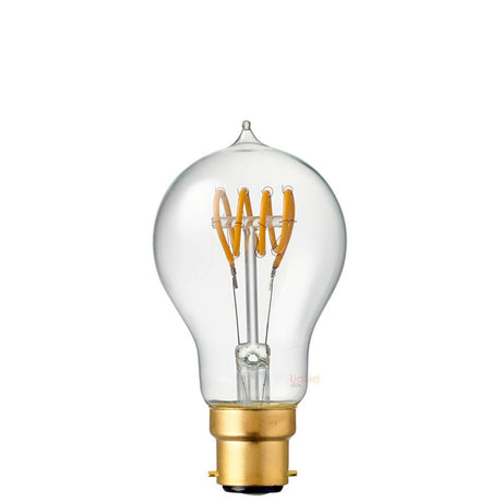4W Quad Loop GLS LED Bulb B22 in Extra Warm - LiquidLEDs™ - Traditional Bulbs