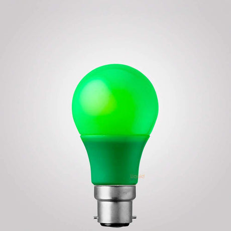 5W Green GLS LED Bulb B22