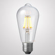 6W 12 Volt DC Edison LED Bulb E27 in Warm White