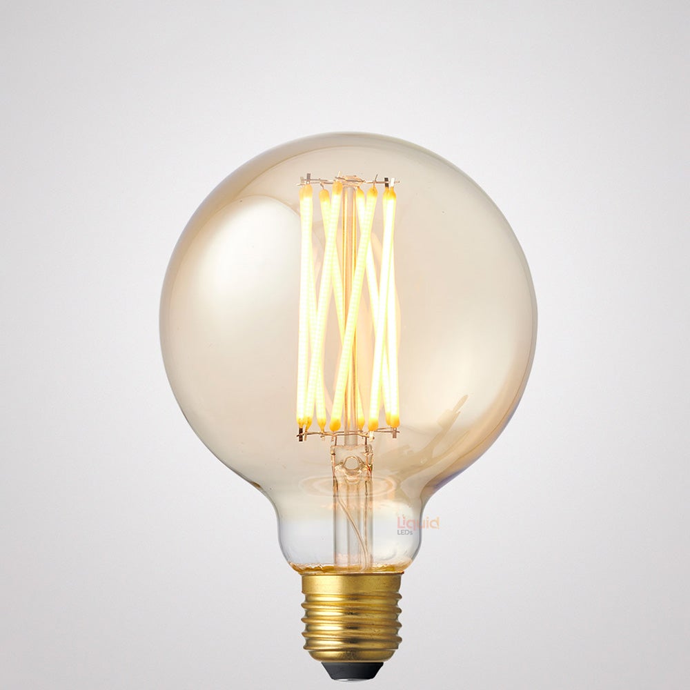 6W G95 Amber LED Globe E27 in Ultra Warm