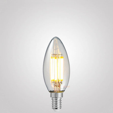 6W 12 Volt DC Candle LED Bulb E14 in Warm White