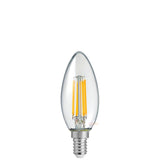 6W Candle LED E14 Clear in Warm White