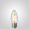 6W Candle LED Bulb E27 Clear in Warm White