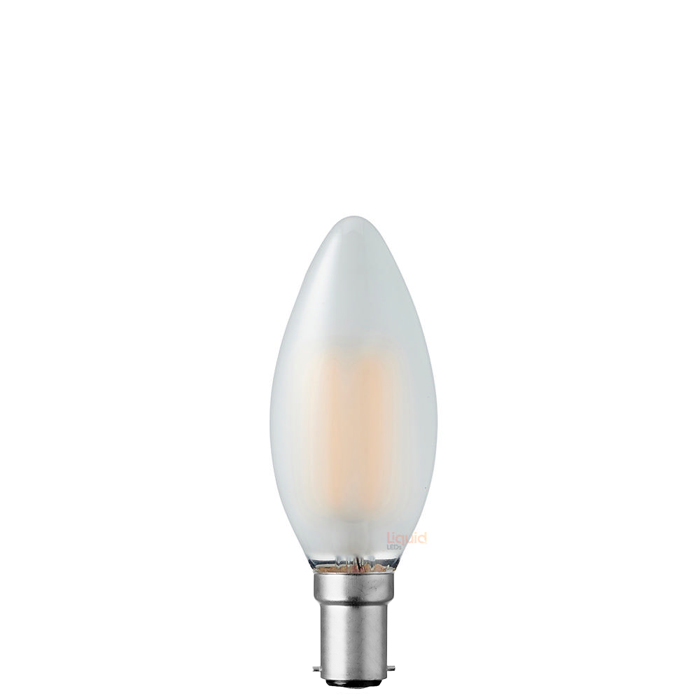 6W Candle LED B15 Frost in Warm White