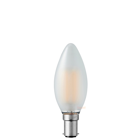6W Candle LED B15 Frost in Warm White