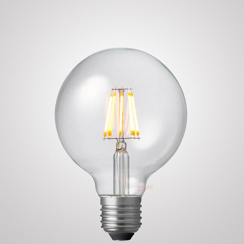 6W 12V DC G95 Dimmable LED Bulb Warm White Eco-Friendly