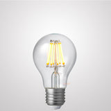 8W 12-24 Volt AC/DC GLS LED Bulb E27 Clear in Warm White