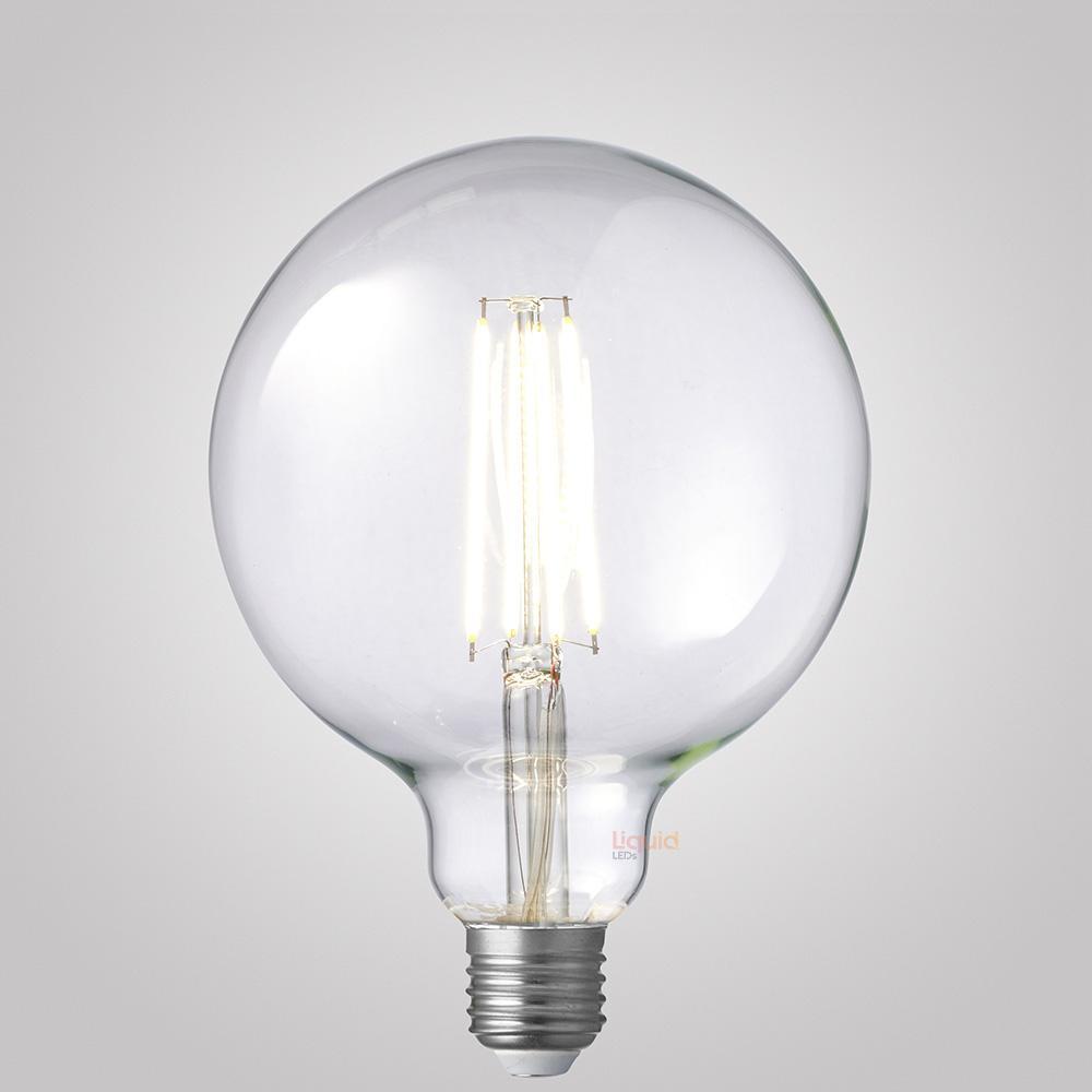 8W G125 LED Globe E27 Clear in Natural White