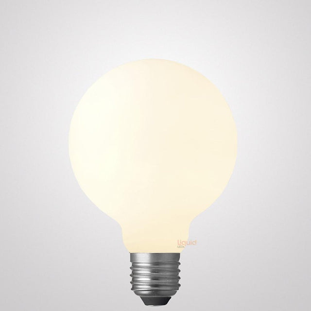8W G95 Matte White Dimmable LED Bulb E27 in Warm White