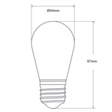 Vintage 11W Incandescent S14 Edison Light Bulb E27
