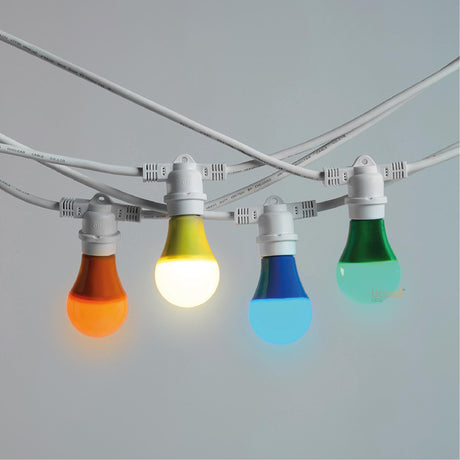 Coloured White Festoon String Party Light Swith LED Llight Bulbs