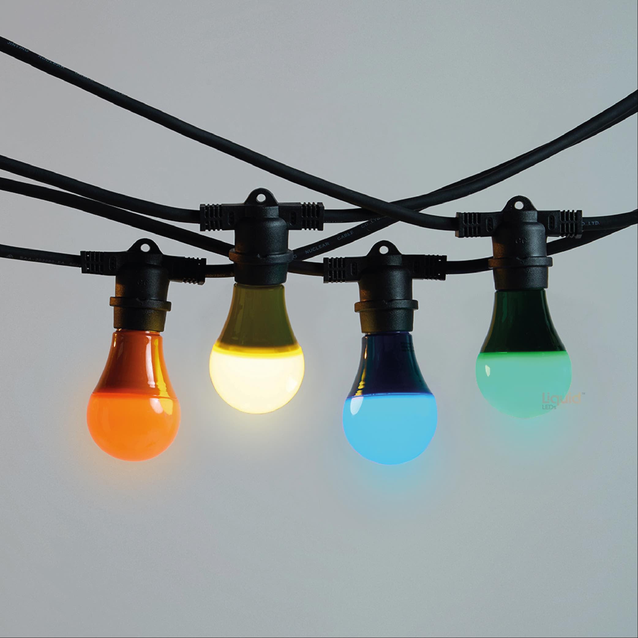 Led bulb deals outdoor string lights